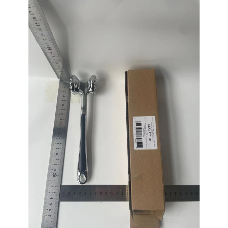 Ciocan pentru snitele si carne , din aliaj de zinc, maner antialunecare, doua capete, 22 cm, argintiu [9]