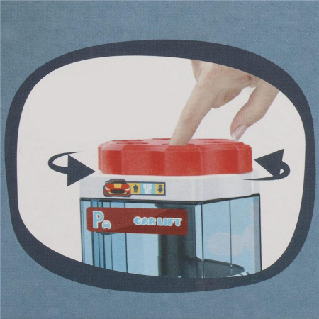 Circuit cu parcare pentru masinute, cu lumini si sunete, 6 masinute, cu nivele cu lift de urcare [10]