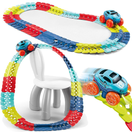 Circuit masinute Changeable Track, cu 92 de piese, pista configurabila [4]