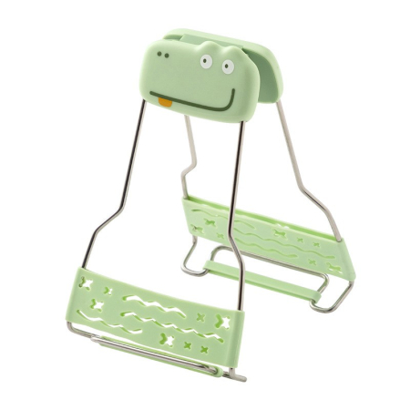 ✨TOATE PRODUSELE✨ - Clema pentru Boluri Creativa, , Anti-Alunecare, din Silicon, de Uz Casnic, Rezistent la Temperaturi Inalte, Model Animat, 19x12 cm, Verde