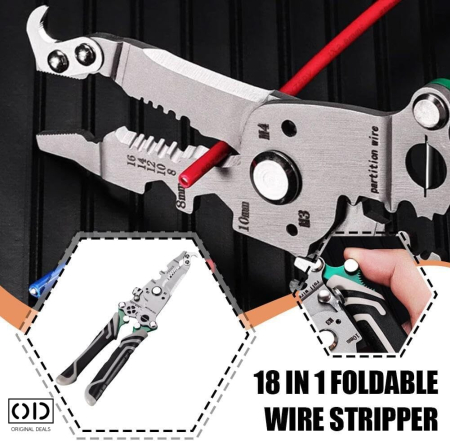 Cleste Multifunctional 18 Functii, Otel Galvanizat, Pliabil, Gri – ORIGINAL DEALS [16]