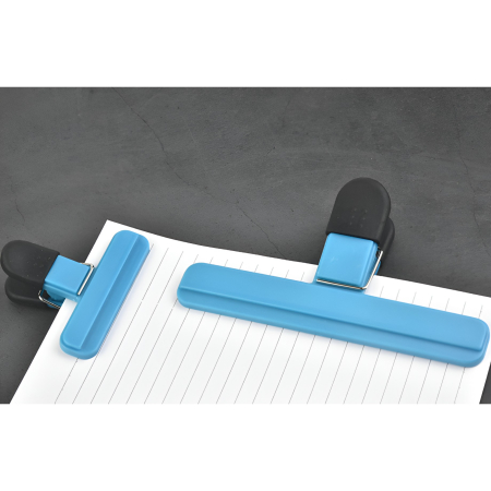 Cleste Multifunctional pentru Sigilarea Pungilor, , din Plastic, Mentine Alimentele Proaspete, 7x6.5 cm, Albastru [2]