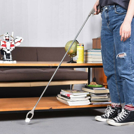 Cleste pentru Colectarea Deseurilor, , din Metal si Plastic, 77.5 cm, Fara Maini Murdare, Gri [1]