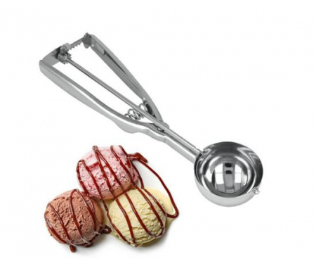 Lingura Dozatoare pentru Servit Cupe de Inghetata, cu Sistem de Taiere si Desprindere, Premium din Inox [5]