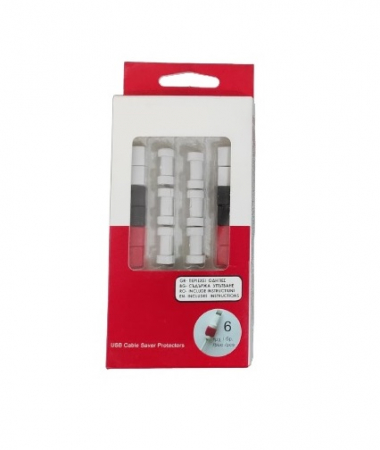 Set 6 Clipsuri pentru Protectie Antirupere Cabluri, Premium, Multicolor [0]
