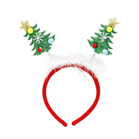 ✨TOATE PRODUSELE✨ - Coronita Decorativa, , Tema Craciun, 12 x 25 cm, Model Brazi de Craciun, Marime Universala, Multicolor