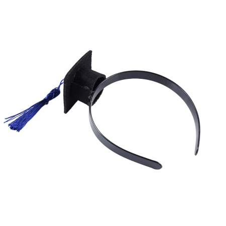 ✨TOATE PRODUSELE✨ - Coronita pentru Absolvent, , Bentita cu Toca, Marime Universala, Tematica Absolvire, Negru-Albastru