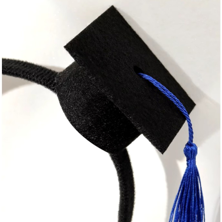 Coronita pentru Absolvent, , Bentita cu Toca, Marime Universala, Tematica Absolvire, Negru-Albastru [6]