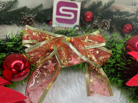 Coronita pentru Craciun, 35 cm, din brad artificial, cu decoratiuni, verde [15]