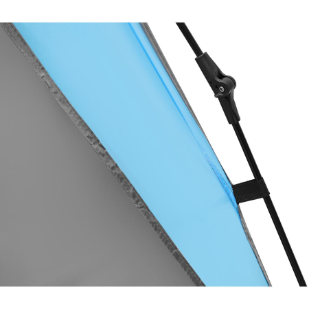 Cort camping 3 persoane, automat cu sistem pop-up, 2 intrari, 2000 mm, 210x180x140 cm, albastru [2]