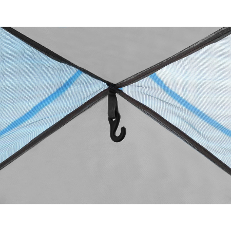 Cort camping 3 persoane, automat cu sistem pop-up, 2 intrari, 2000 mm, 210x180x140 cm, albastru [6]