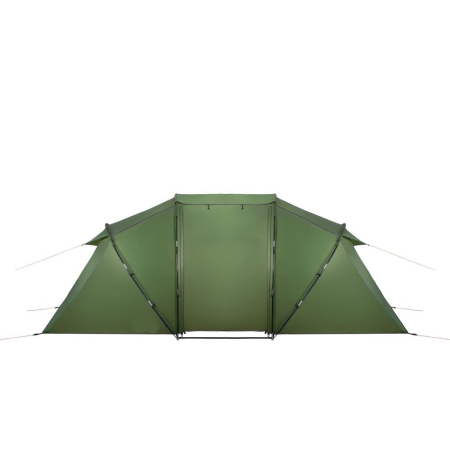 Cort camping, impemeabil, 2 camere + hol, 4 locuri, 460x200x245cm, verde [1]