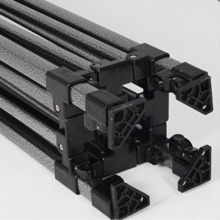 Cort Pavilion 3x3m Rosu Pliabil Cadru Metal pentru Curte, Gradina, Evenimente [1]