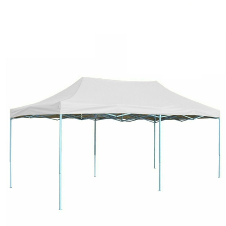 ✨TOATE PRODUSELE✨ - Cort Pavilion 3x6m Alb Pliabil Cadru Metal pentru Curte, Gradina, Evenimente