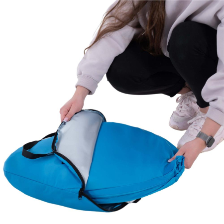 Cort plaja autoexpansibil POP-UP cu plasa ventilatie si protectie UV, 160x140x115 cm, albastru [8]