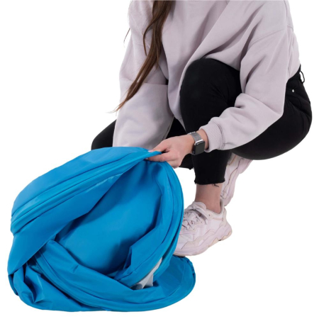 Cort plaja autoexpansibil POP-UP cu plasa ventilatie si protectie UV, 160x140x115 cm, albastru [10]