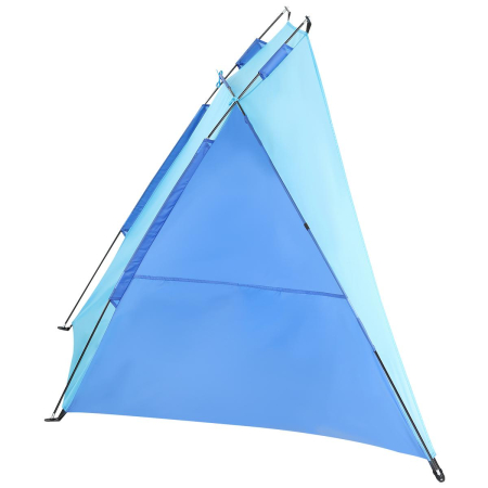 Cort plaja pentru 2 persoane, cu protectie UV si podea izolanta, 200x120x120 cm, albastru [2]
