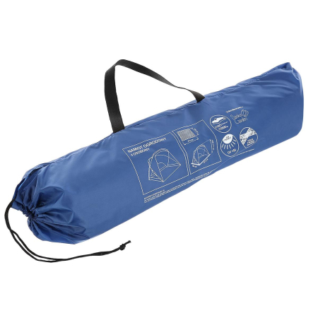 Cort plaja pentru 4 persoane, cu podea, protectie UV, 273x195x177 cm, albastru [4]