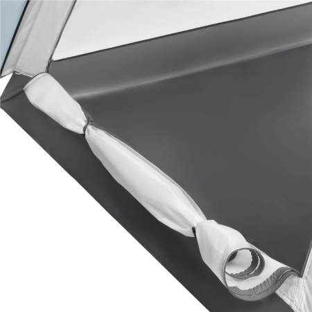 Cort plaja sau camping, impemeabil, cu terasa, 4 locuri, 175x310x130cm, gri albastru [18]