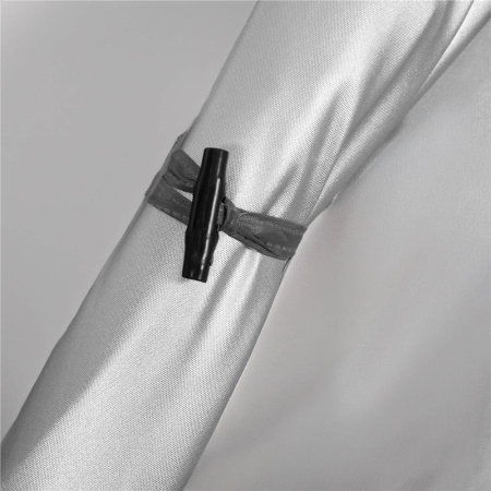 Cort plaja sau camping, impemeabil, cu terasa, 4 locuri, 200x350x135cm, gri [9]