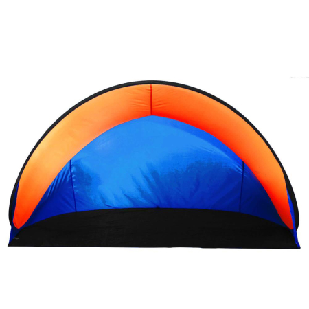 Cort plaja si picnic semi-deschis Sersimo, protectie UV, 200x120x110cm, portocaliu [6]