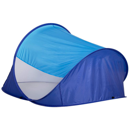 Cort plaja si picnic semi-deschis Sersimo, protectie UV, 200x120x95cm, albastru [6]