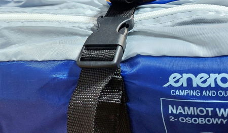 Cort usor de camping 2 persoane, cu plasa tantari, 200x120x100 cm, albastru [8]