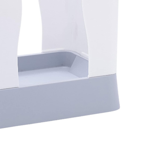 Cos de Gunoi Extensibil, , din Plastic, Reglabil, Pliabil, Versatil, pentru Bucatarie, Baie sau Birou, Cos Universal, 21x25x17 cm, Alb Gri [5]