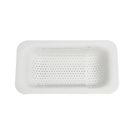 Ustensile pentru Bucătărie - Cos de Scurgere pentru Chiuveta de Bucatarie, , Plastic, Telescopic, 36x20x5 cm, Alb