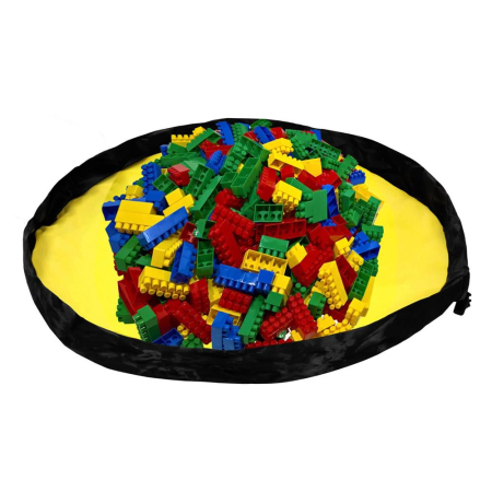 Cos depozitare haine sau jucarii, 40x33cm, bumbac si in, 43 l, gri [13]