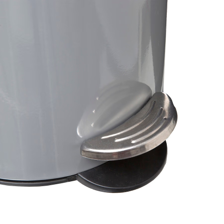 Cos gunoi 5Five Colors Concrete cu pedala si inchidere soft-close, otel, 3 L, 23x23x17 cm, gri [1]