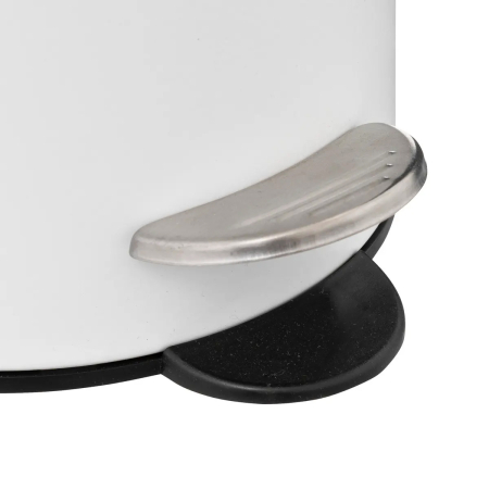 Cos gunoi 5Five Colors Cotton cu pedala si inchidere soft-close, otel, 3 L, 23x23x17 cm, alb [2]