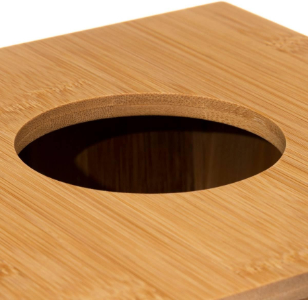 Cos gunoi 5Five Terre Inconnue cu capac, bambus, 6 litri, 20x20x26 cm, natur [1]