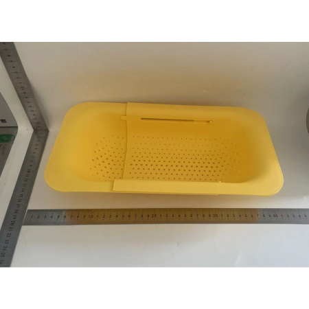 Cos pentru Scurgere Chiuveta de Bucatarie, , Plastic, Telescopic, 36x20x5 cm, Galben [1]