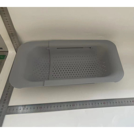 Cos pentru Scurgere Chiuveta de Bucatarie, , Plastic, Telescopic, 36x20x5 cm, Gri [1]