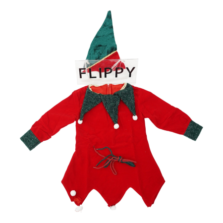 ✨TOATE PRODUSELE✨ - Costum Craciun pentru Fetite, , Spiridus, rosu, 4 - 6 ani, catifea