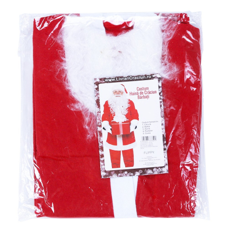Costum Mos Craciun ® Barbat, Adult, 5 piese, Polar [2]