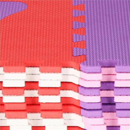 Covor din spuma pentru copii, tip puzzle cifre si litere, 36 piese, 175×175 cm, multicolor [11]