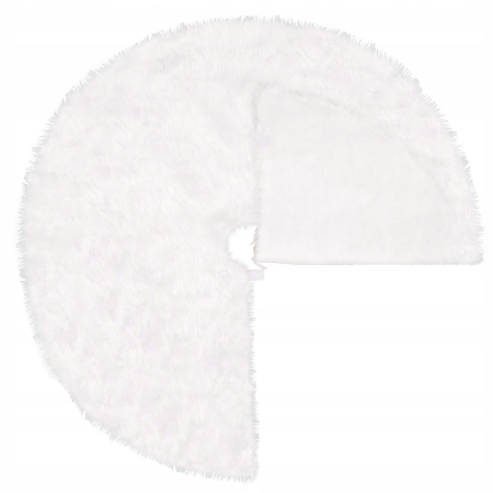 Covoras de pus sub bradul de Craciun, diametru 115 cm, imitatie blana alba [3]