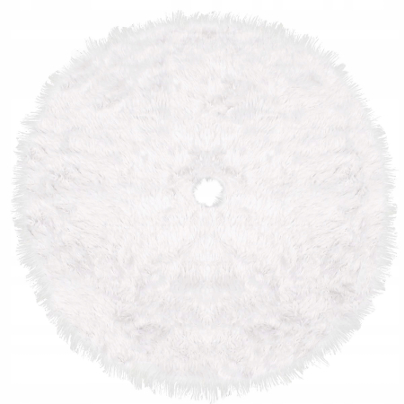 Covoras de pus sub bradul de Craciun, diametru 115 cm, imitatie blana alba [1]