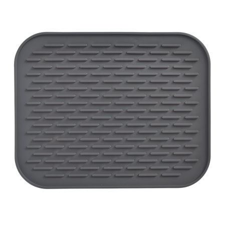 ✨TOATE PRODUSELE✨ - Covoras din Silicon pentru Scurgere Vase, , Uz Casnic, Rezistent la Temperaturi Ridicate, Izolator, 30x24 cm, Negru