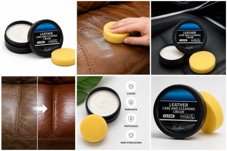 Crema pentru Curatare, Lustruire si Reconditionare Piele Naturala, Sintetica si Plastic, 120g, ORIGINAL DEALS [5]