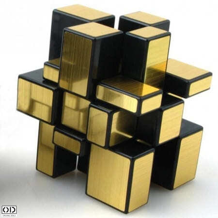 Cub Rubik 3D Magic Inteligent, Jucarie Antistres, 5.5cm, Auriu, Original Deals® [6]