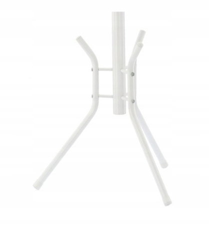 Cuier hol metalic 178 cm, 12 carlige, design minimalist, alb [2]