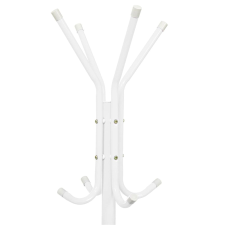 Cuier tip pom metalic Sersimo, 12 agatatoare, 177cm, alb [4]