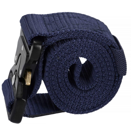 Curea centura Tactical Combat pentru barbati 3.5 x 125 cm, rezistent, albastru inchis [12]
