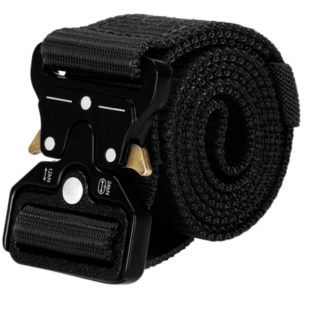 Curea centura Tactical Combat pentru barbati 3.5 x 125 cm, rezistent, negru [22]