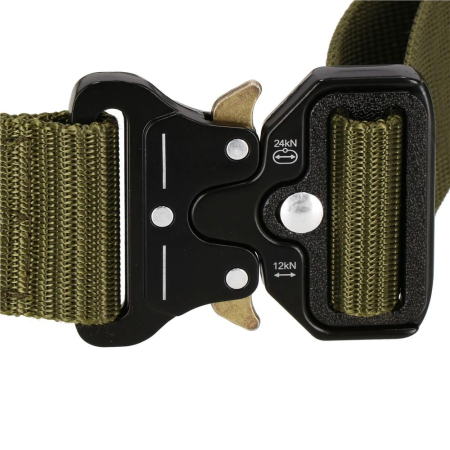 Curea centura Tactical Combat pentru barbati 3.5 x 125 cm, rezistent, verde [5]
