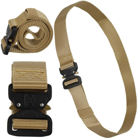 Curea centura Tactical Combat pentru barbati 3.7x125cm, rezistent, maro [11]