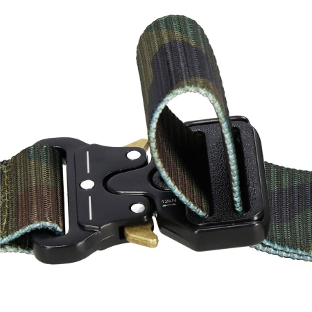 Curea centura Tactical Combat pentru barbati 3.7x125cm, rezistent, verde camuflaj [12]